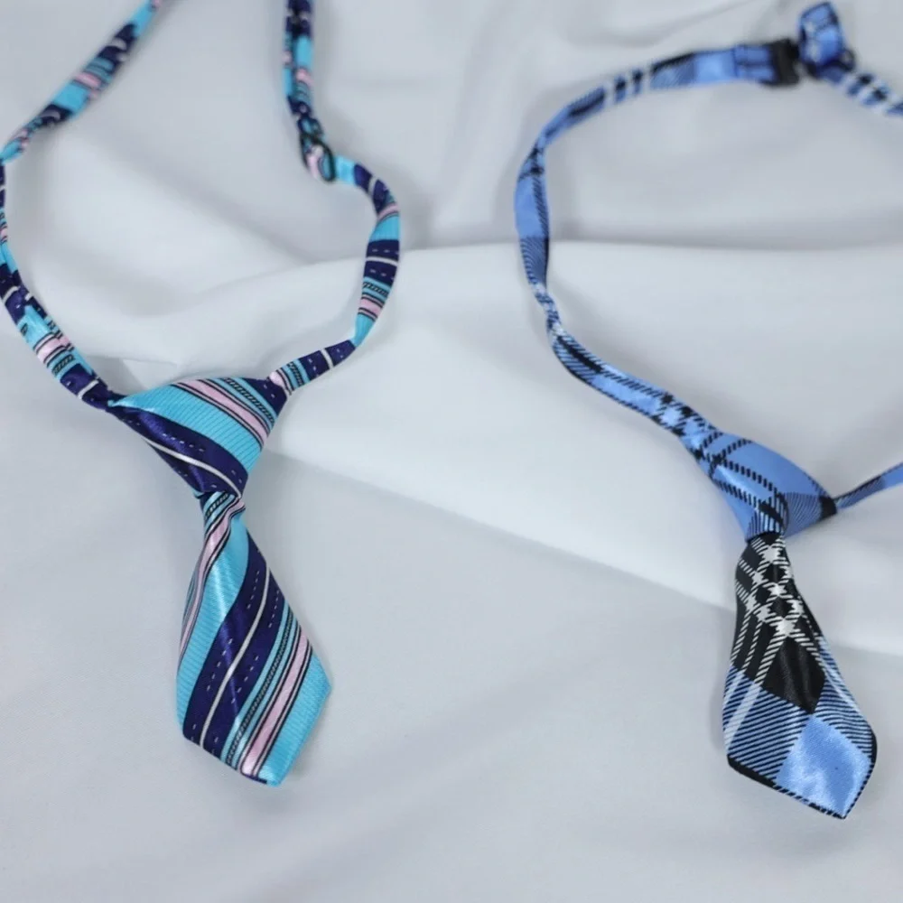 🅽🅴🆆 plaid/stripe adjustable dog tie cat pet ties dog cat clothing accessory